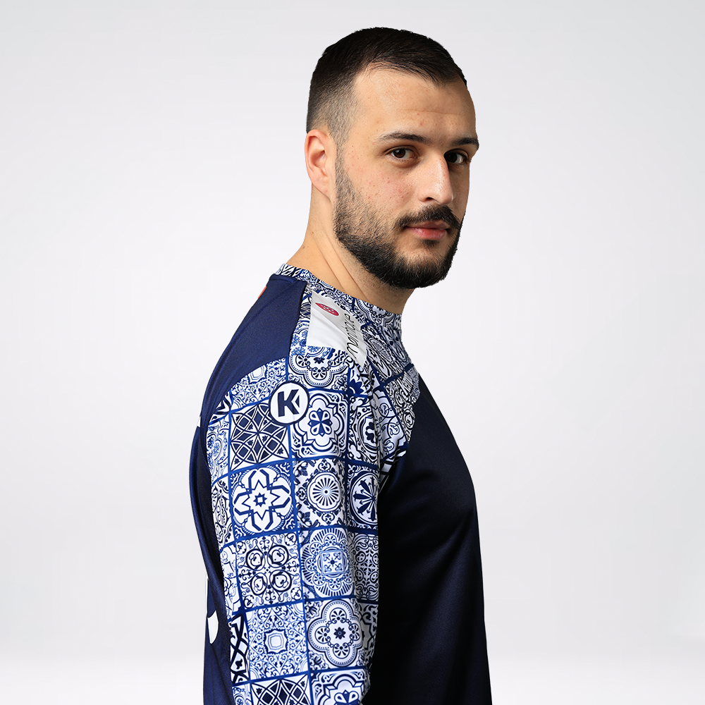 Camisola de Guarda-Redes "Por Mares Nunca Dantes Navegados" Azul