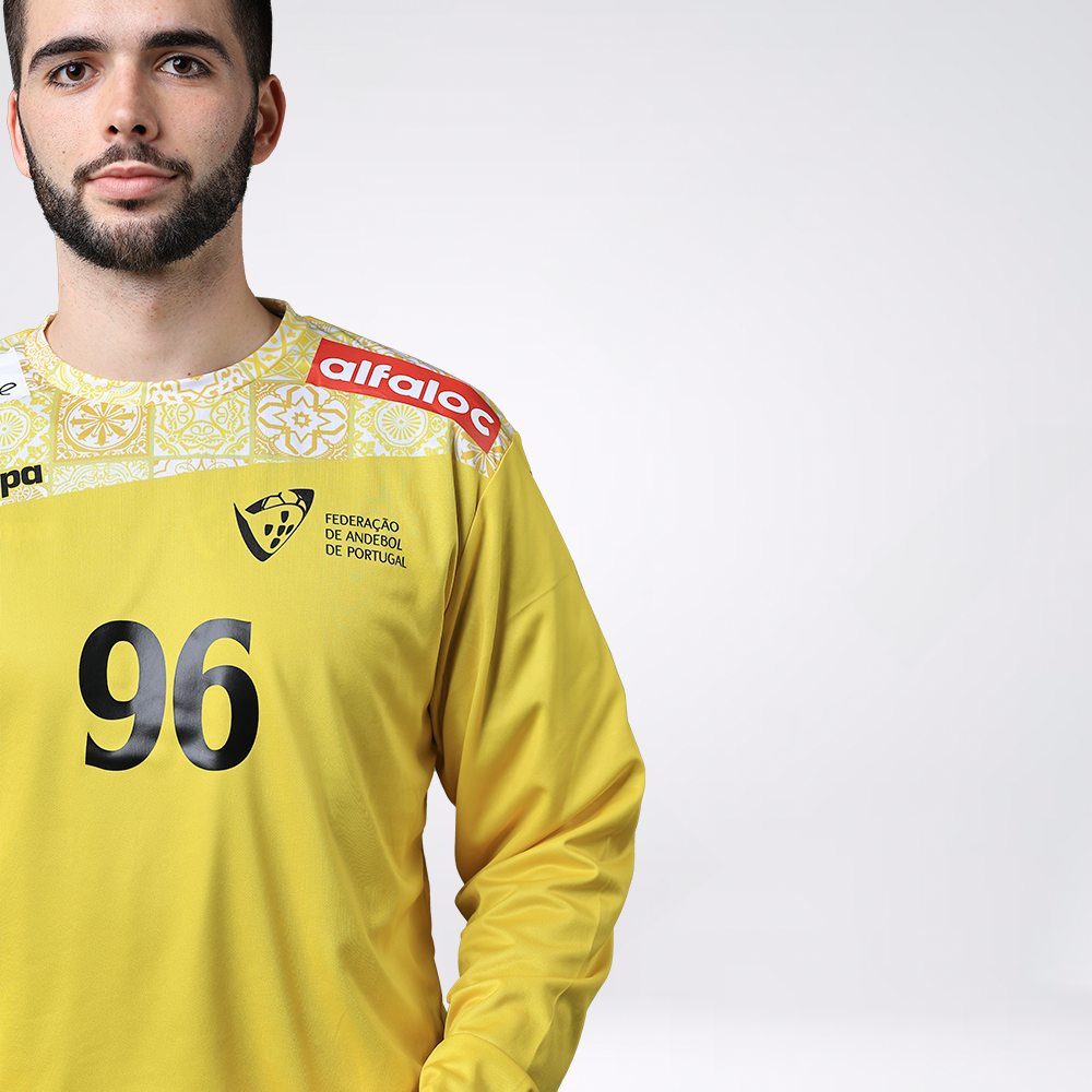 Camisola de Guarda-Redes "Por Mares Nunca Dantes Navegados" Amarela