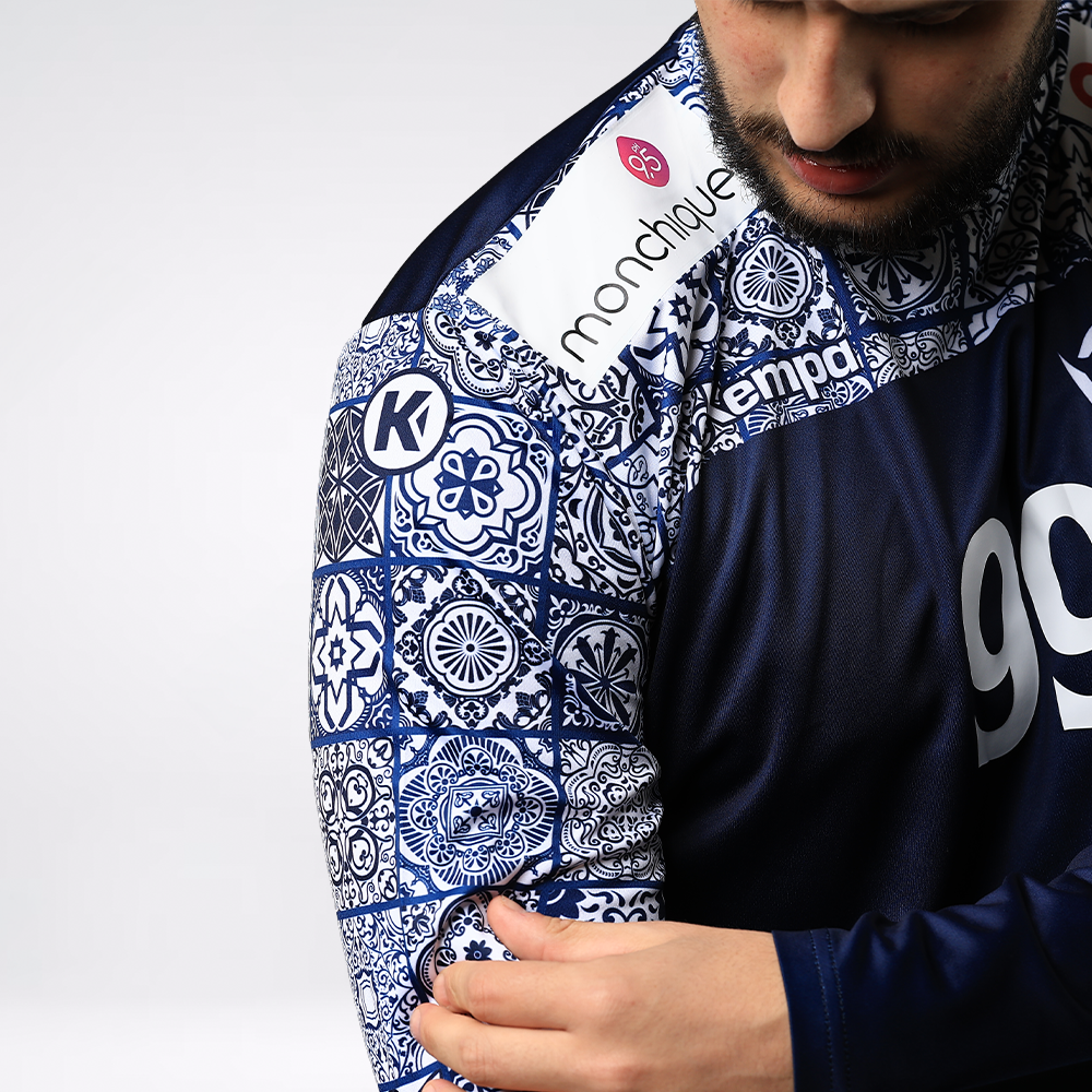 Camisola de Guarda-Redes "Por Mares Nunca Dantes Navegados" Azul