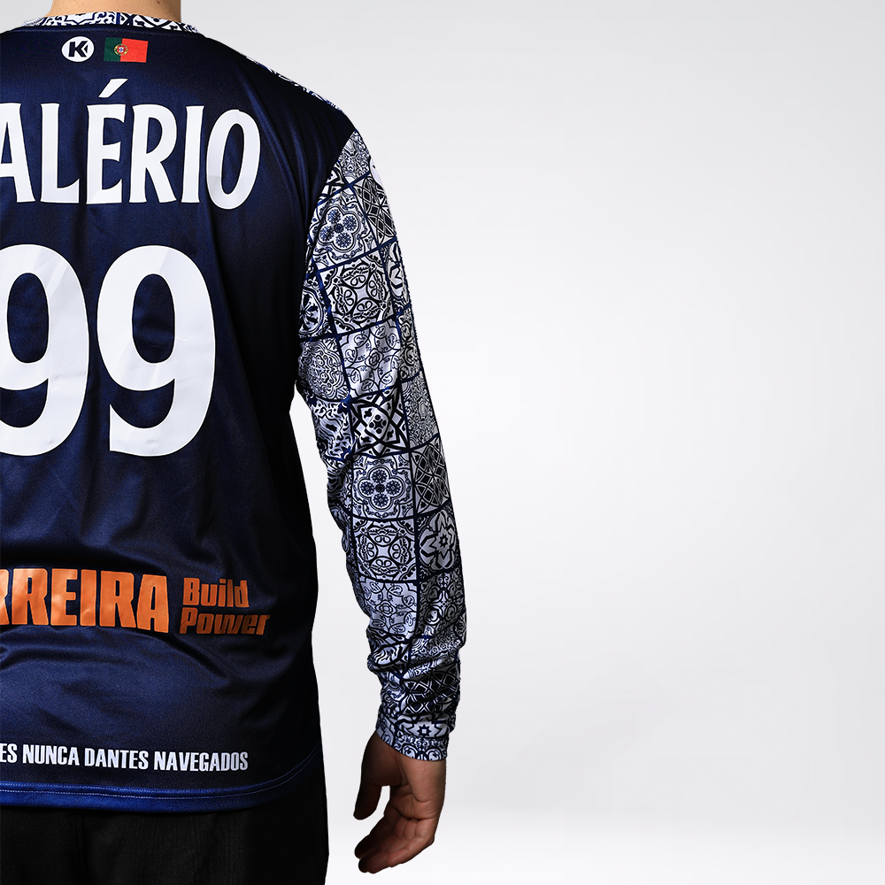 Camisola de Guarda-Redes "Por Mares Nunca Dantes Navegados" Azul