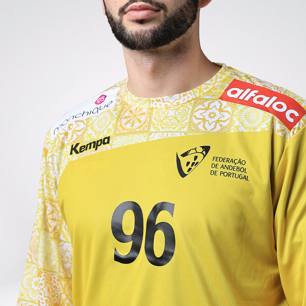 Camisola de Guarda-Redes "Por Mares Nunca Dantes Navegados" Amarela