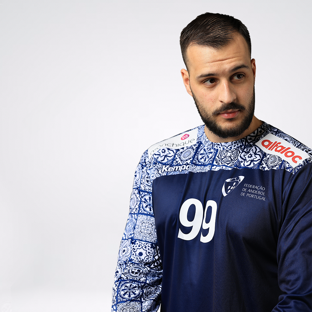 Camisola de Guarda-Redes "Por Mares Nunca Dantes Navegados" Azul