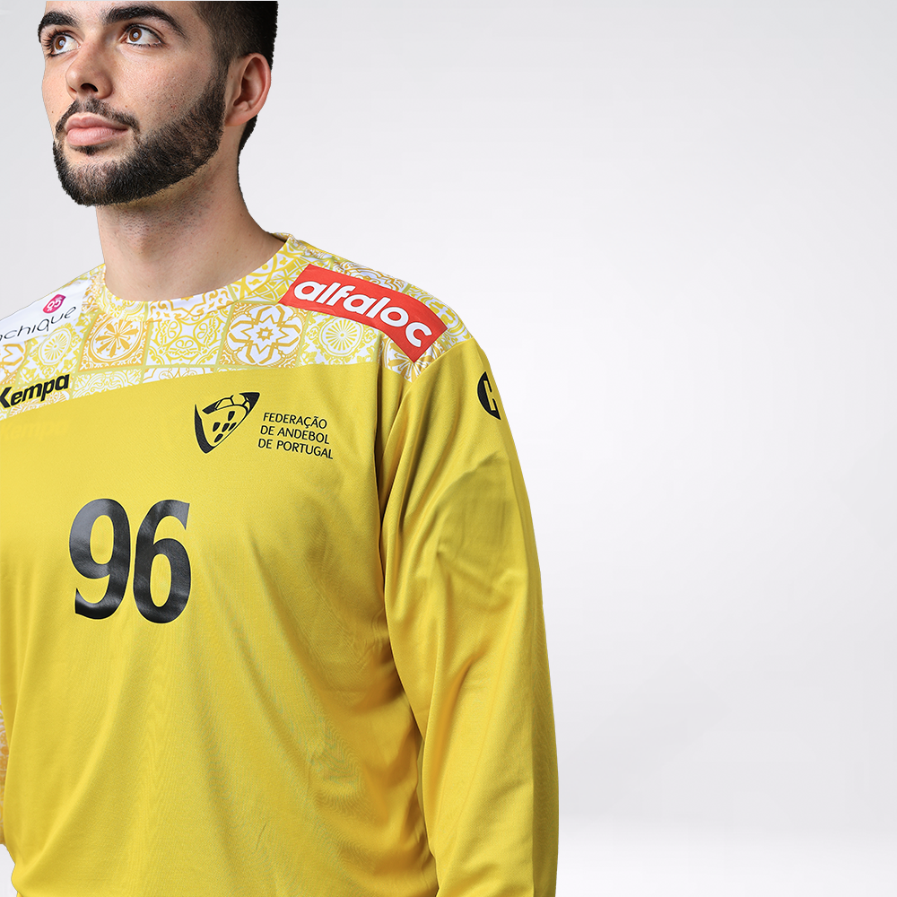 Camisola de Guarda-Redes "Por Mares Nunca Dantes Navegados" Amarela