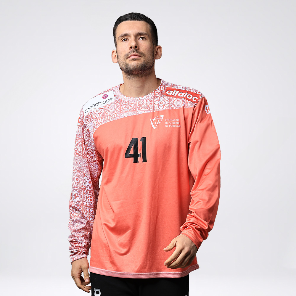 Camisola de Guarda-Redes "Por Mares Nunca Dantes Navegados" Coral