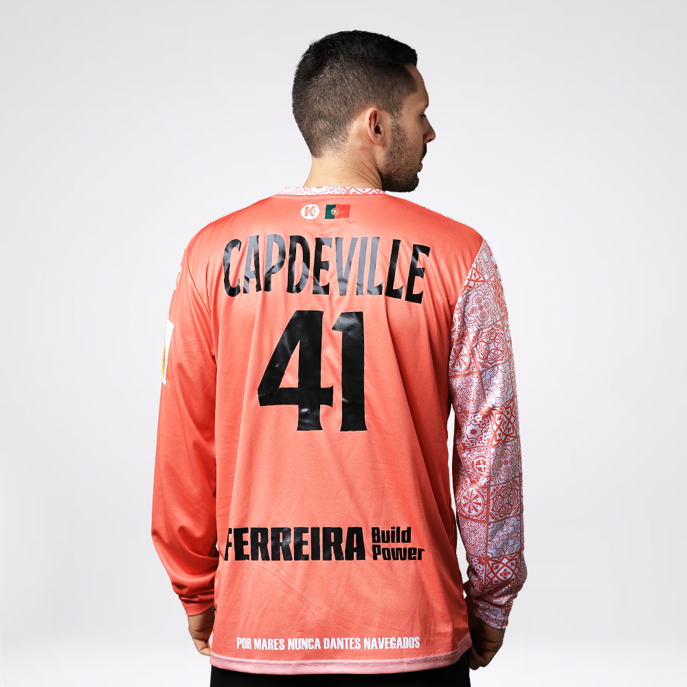 Camisola de Guarda-Redes "Por Mares Nunca Dantes Navegados" Coral